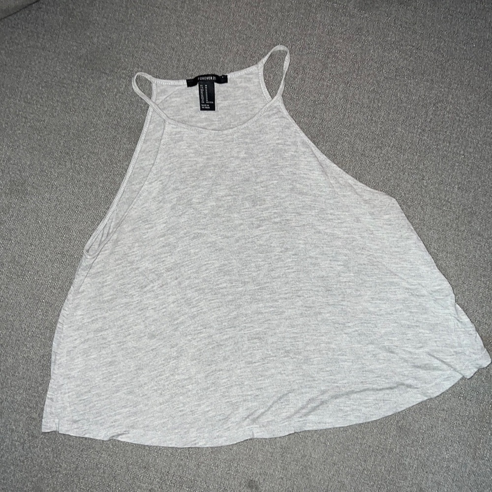 Grey crop top